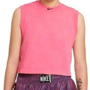 Nike Just Do It Cropped Vibrant Pink. Size XS